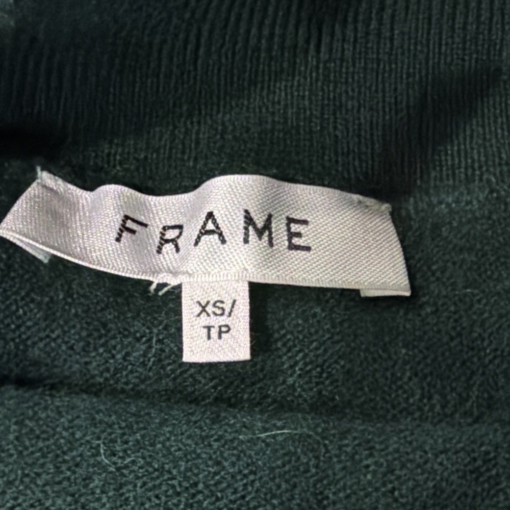 Frame Cashmere Blend Compact Pencil Skirt in Pine‎ Size XS - Picture 3 of 7